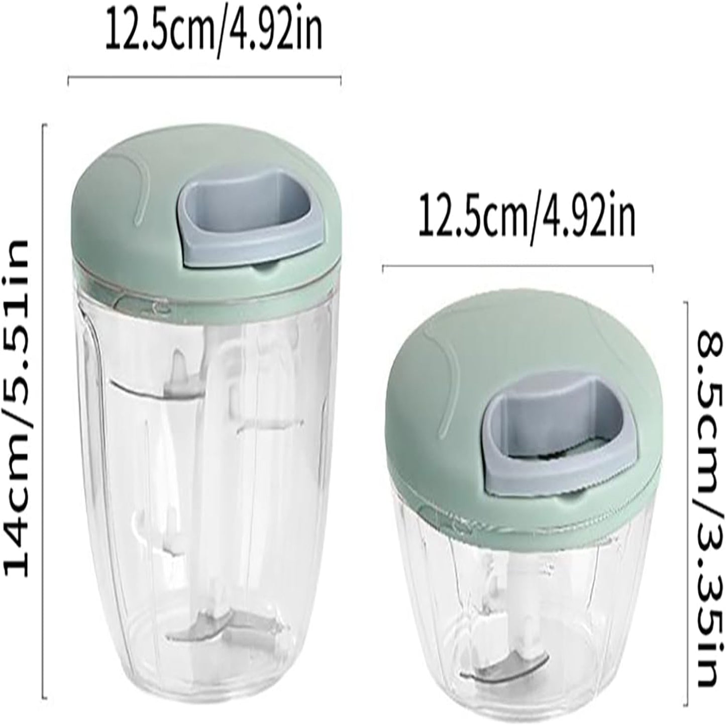 TRITATUTTO 500/900ML Manuale Aglio Chopper Tirare A Mano Presse Frantoio Smerigliatrice di Verdure Peperoncino Cipolla ™